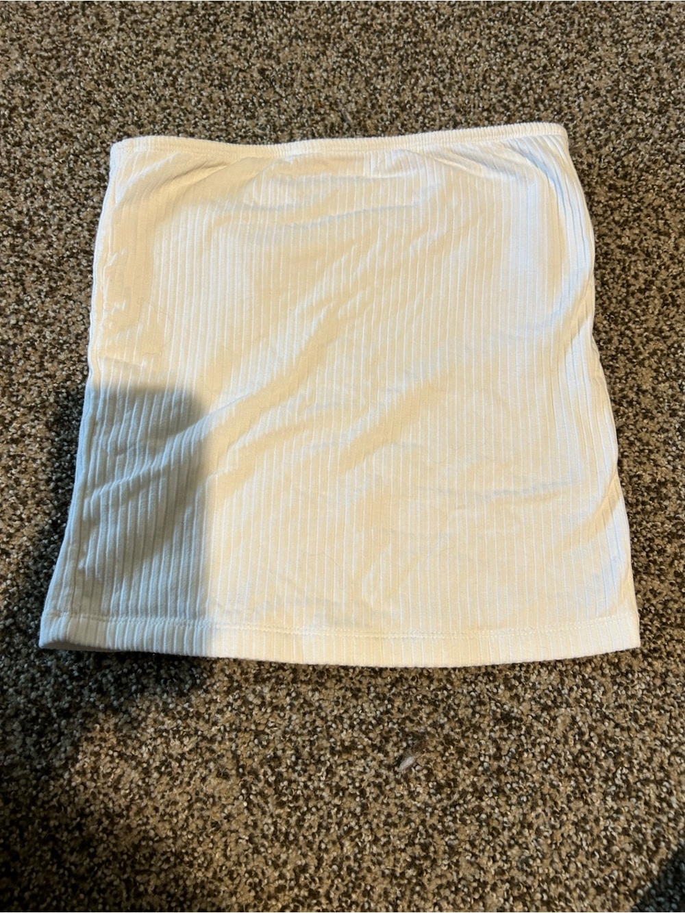 Old Navy Women's White Ribbed Strapless Tube Top
